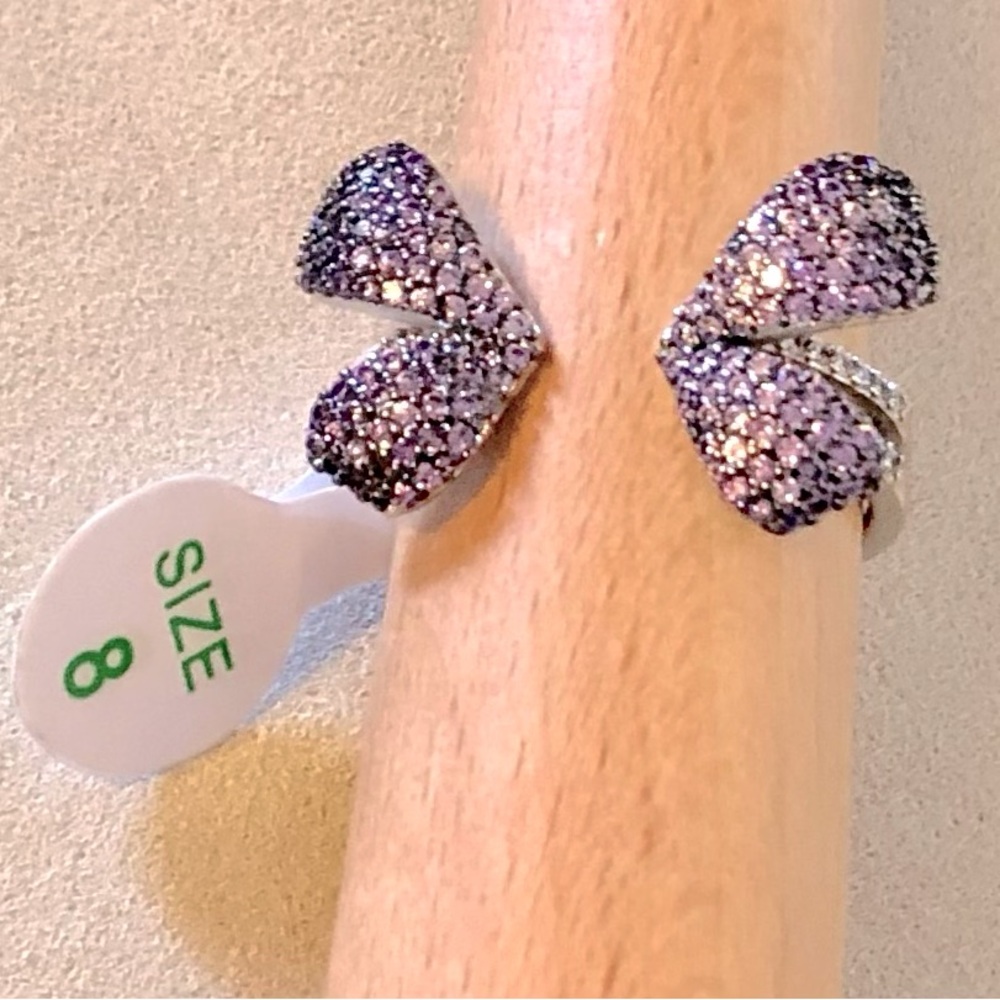 NWOT Bomb Party Open Butterfly Ring, SZ 8